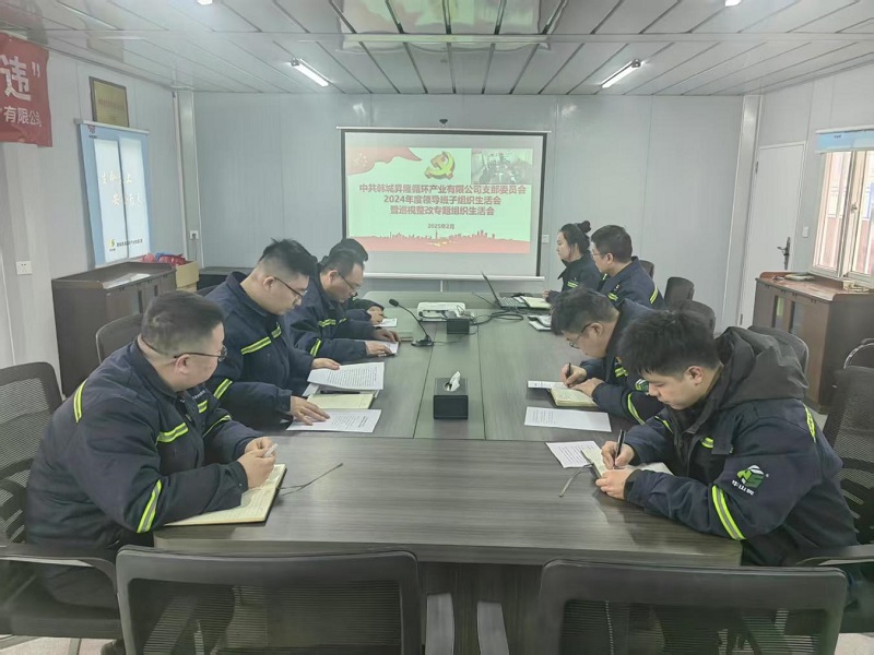 韓城昇隆公司黨支部召開2024年度領(lǐng)導(dǎo)班子組織生活會(huì)暨巡視整改專題組織生活會(huì)