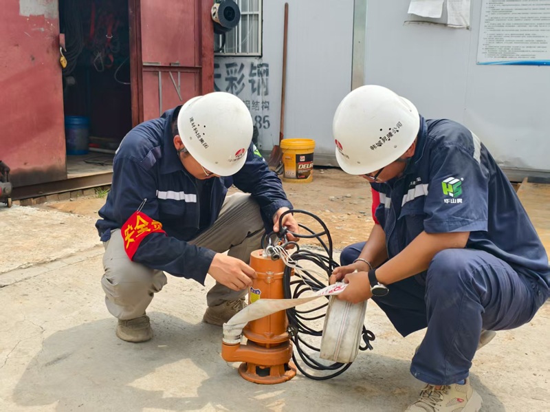 戰高溫 斗暴雨 韓城昇隆筑牢項目安全屏障