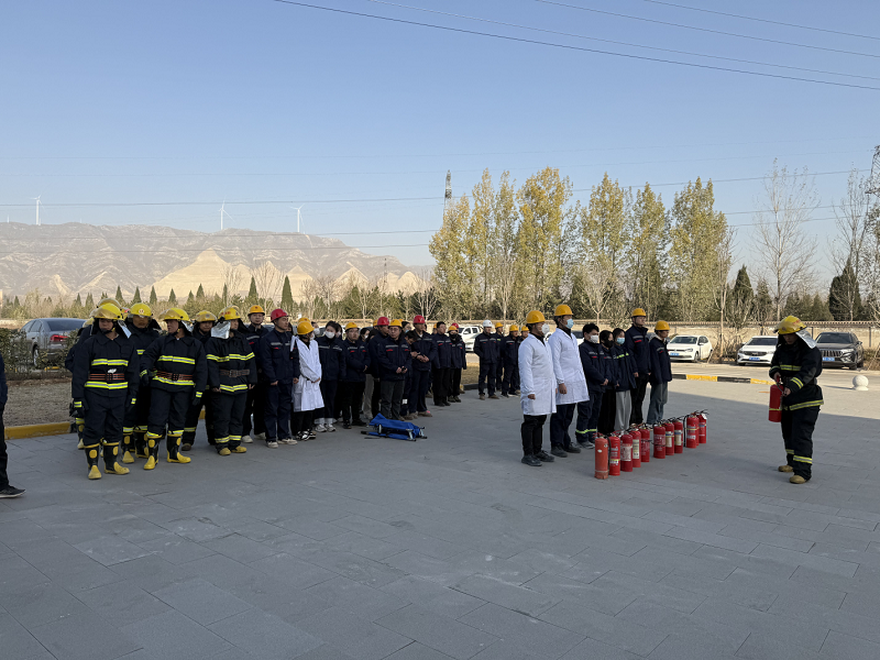 龍門綠碳、韓城昇隆公司聯合開展2025年消防應急演練
